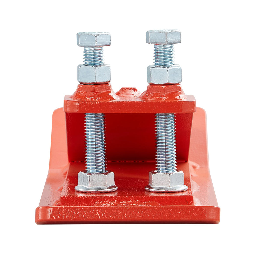 VEVOR Tractor Bucket Protector, 2PCS Heavy Duty Steel Bucket Edge Protectors, Edge Tamer Anti-Skid Device with Double Hexagon Lock Nuts and Bolts, for Snow, Leave Removal & Spreading Gravel (Orange)