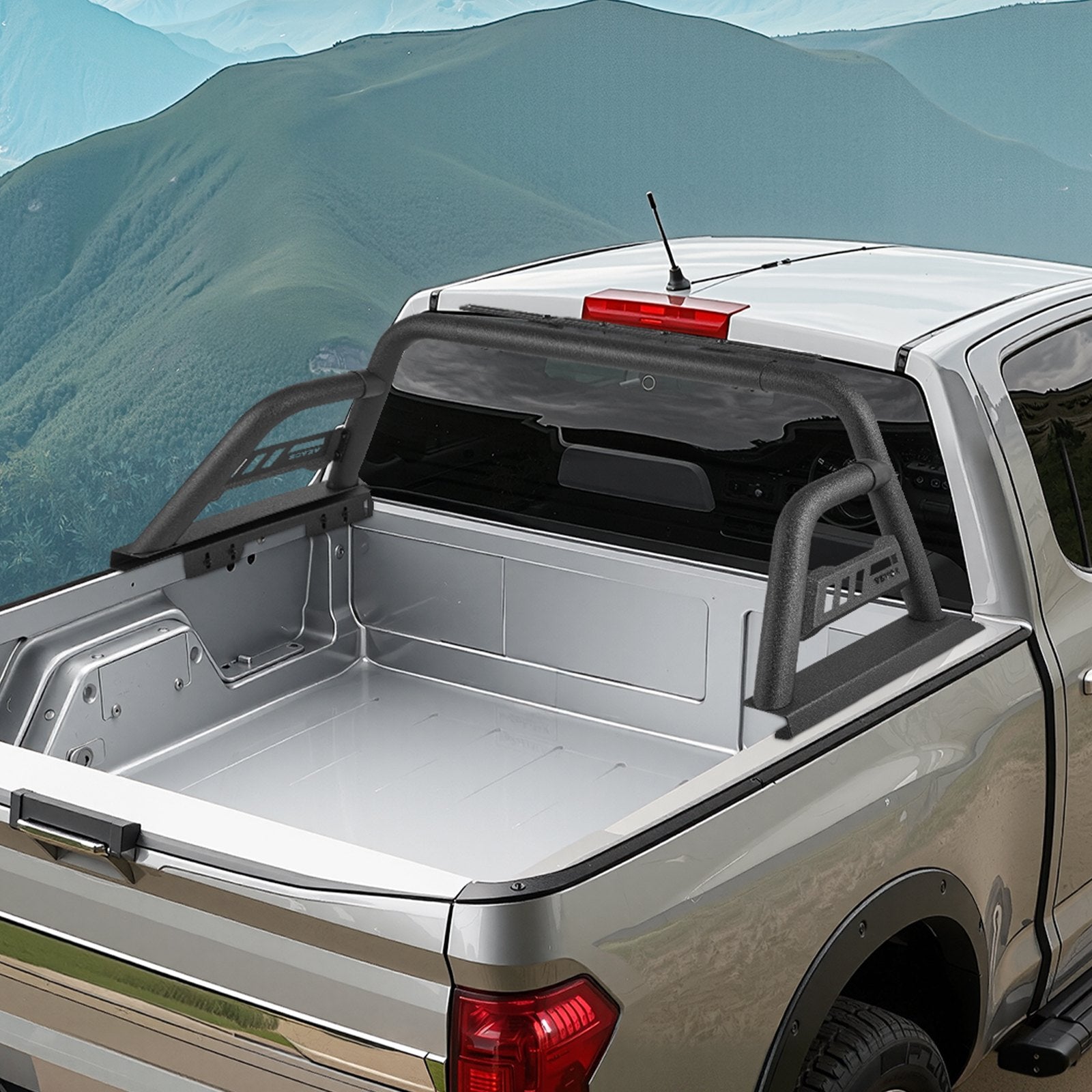 VEVOR Truck Bed Roll Bar Universal Chase Rack for Mid-Size Pickup Carbon Steel