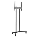VEVOR Rolling TV Stand, Mobile TV Cart for 32-65 Inch Screens, Height Adjustable, Portable Monitor Stand with Wheels Holds up to 40 kg for Living Room, Bedroom, Office, Outdoor, Max VESA 400x400mm