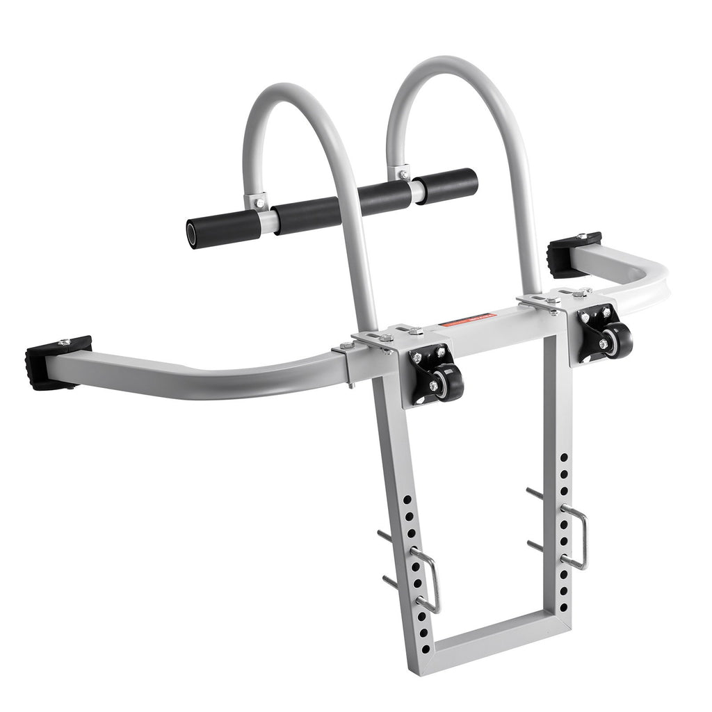 VEVOR Ladder Stabilizer, 2 in 1 Extension Wall Ladder Standoff Hook, Roof Ridge Ladder Accessories Both Horizontally and Vertically, Heavy-duty Steel Rubber Grip T-Bar, Quick Access to Steep Roofs