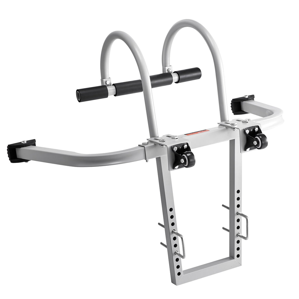 VEVOR Ladder Stabilizer, 2 in 1 Extension Wall Ladder Standoff Hook, Roof Ridge Ladder Accessories Both Horizontally and Vertically, Heavy-duty Steel Rubber Grip T-Bar, Quick Access to Steep Roofs
