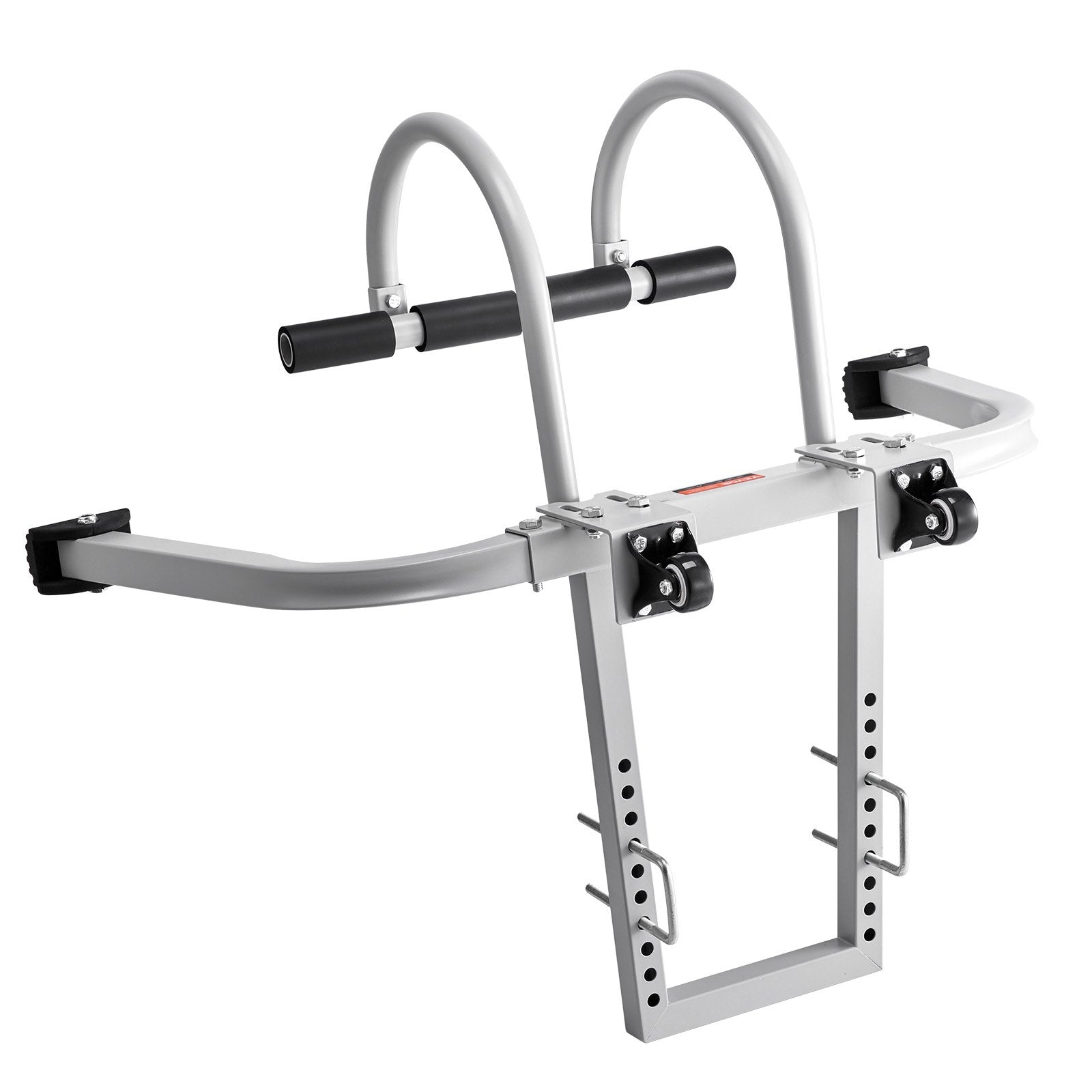 VEVOR Ladder Stabilizer, 2 in 1 Extension Wall Ladder Standoff Hook, Roof Ridge Ladder Accessories Both Horizontally and Vertically, Heavy-duty Steel Rubber Grip T-Bar, Quick Access to Steep Roofs