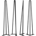 VEVOR Hairpin Table Legs 16 inch, Set of 4 DIY Desk Table Legs 3 Rods Heavy Duty