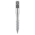 VEVOR No Dig Ground Anchor, 1 Pack 10 x 7 x 70 cm DIY Screw in Post Stake, Includes 6 Lag Bolts & a Rebar, U-Shape Heavy Duty Steel Post Holder, Great for Mailbox Posts and Fence Posts