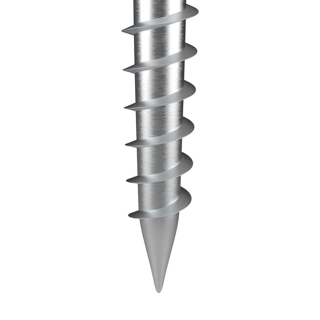 VEVOR No Dig Ground Anchor, 1 Pack 10 x 7 x 70 cm DIY Screw in Post Stake, Includes 6 Lag Bolts & a Rebar, U-Shape Heavy Duty Steel Post Holder, Great for Mailbox Posts and Fence Posts