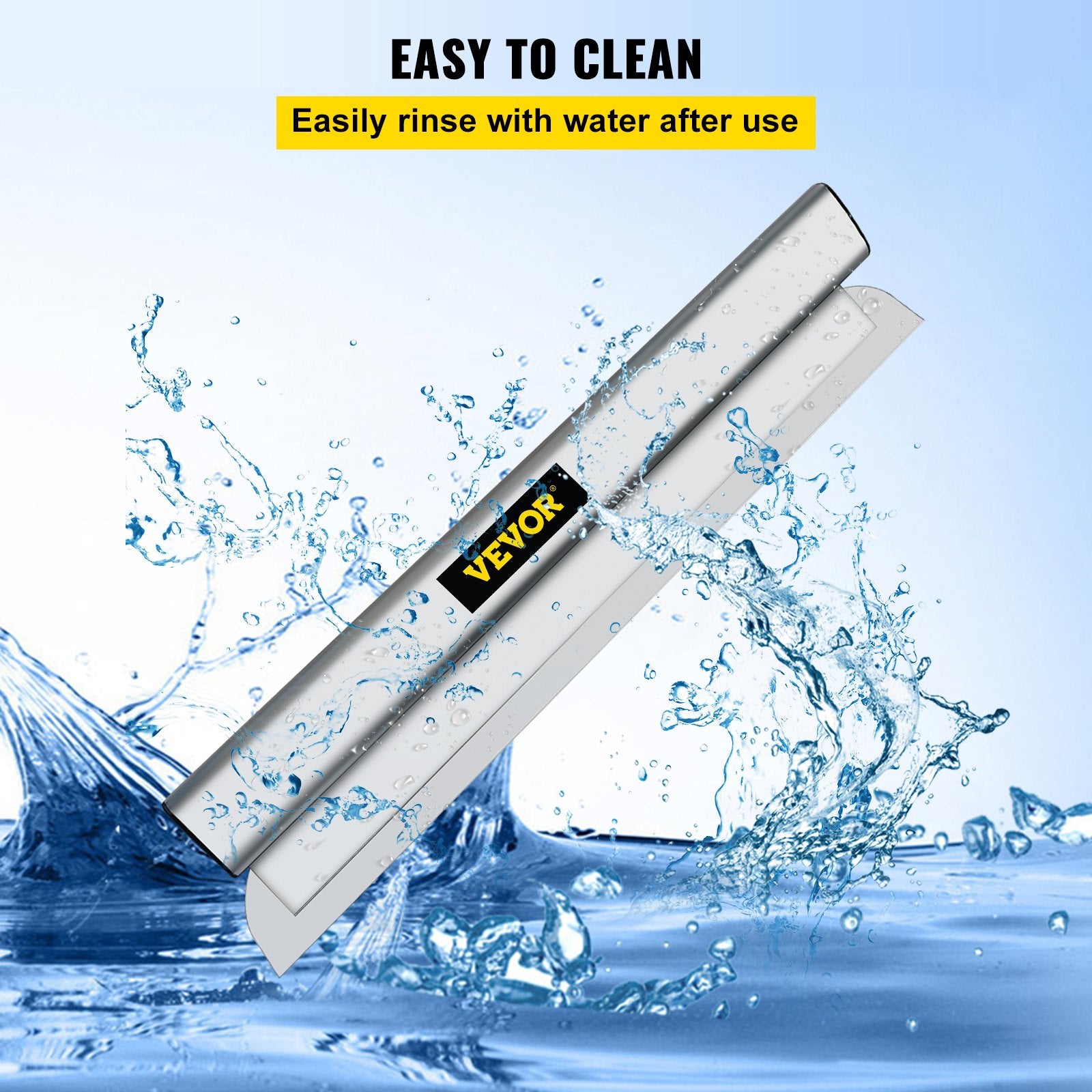 VEVOR Skimming Blade,40 inch Smoothing Knife, European Stainless Steel Construction Knife, Aluminum Blade Profile Smoothing Knockdown Spatula for Gyprock/Drywall/Wall-Board