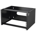 VEVOR 6U Wall Mount Network Rack, 14 in/355.6 mm Depth, 50 lbs/22.68 kg Max Weight Capacity Wall Mount Server Rack with Cage Nuts, 19"/482.6 mm for Shallow Server IT Equipment and Network Switches