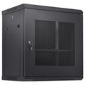 VEVOR 12U Wall Mount Network Server Cabinet, 15.5'' Deep, Server Rack Cabinet Enclosure, 200 lbs Max. Ground-mounted Load Capacity, with Locking Door Side Panels, for IT Equipment, A/V Devices