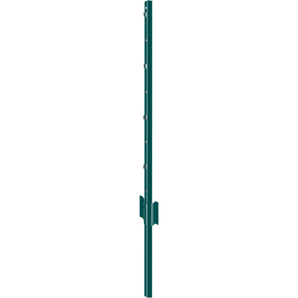 VEVOR 3 Feet Fence Post, 10 Pack U-Channel Heavy Duty Metal Fence Posts, Sturdy Steel Fence Stakes for Garden Yard, Lawn, Farms and Outdoor Wire Fencing, Green