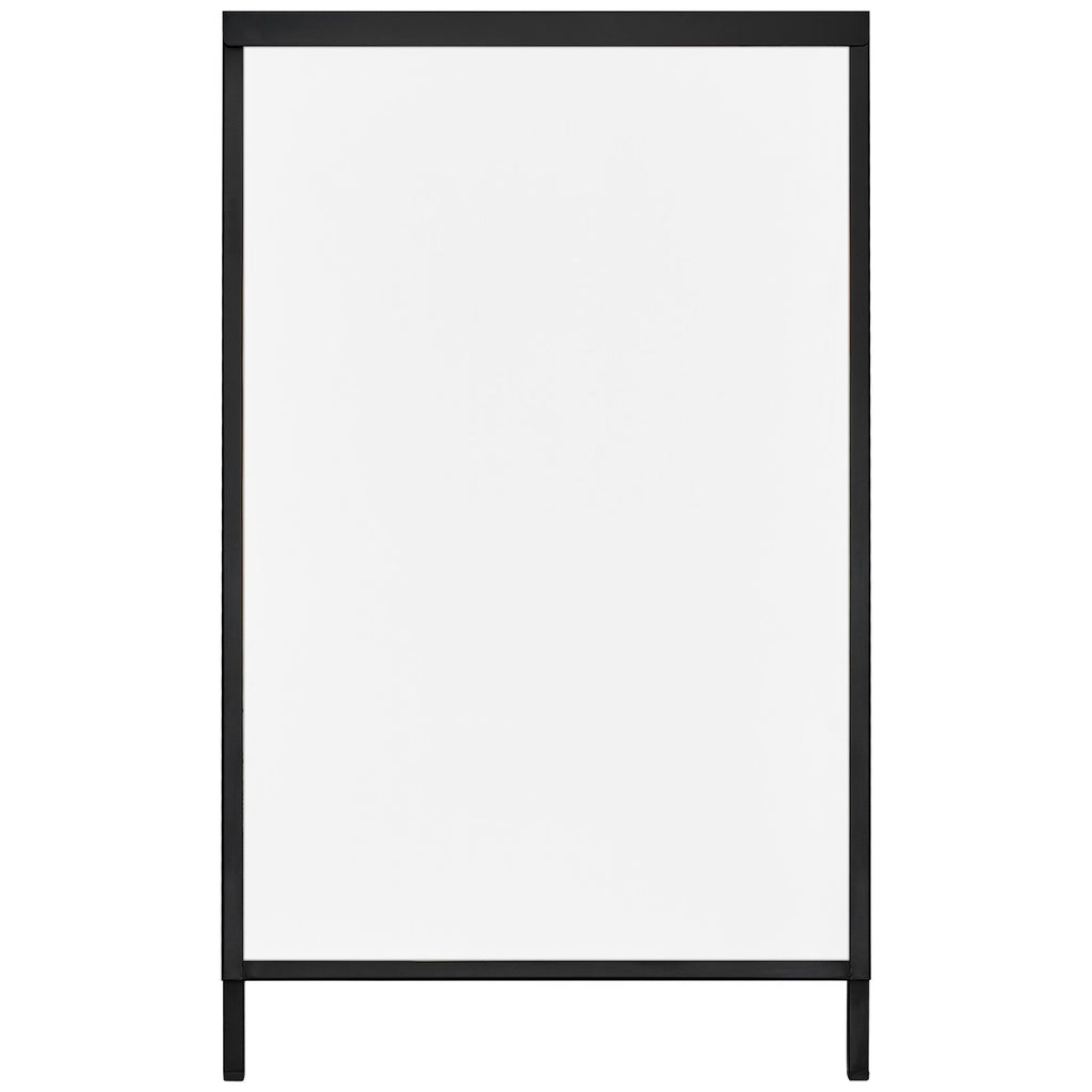 VEVOR A Frame Sidewalk Sign, 61x91cm Heavy Duty Slide-in Signboard Holder, Double-Sided Folding Sandwich Board Signs, Steel Pavement Sign Poster for Outdoor Business Street Advertising (Frame only)