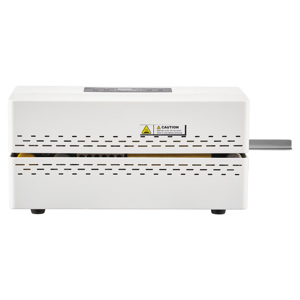 VEVOR Continuous Sealing Machine, 8-12 mm Seal Width, Automatic Continuous Band Sealer with Digital Temperature Control, Automatic Shutdown, Portable Heat Sealing Machine for 0.06-0.2 mm Plastic Bags