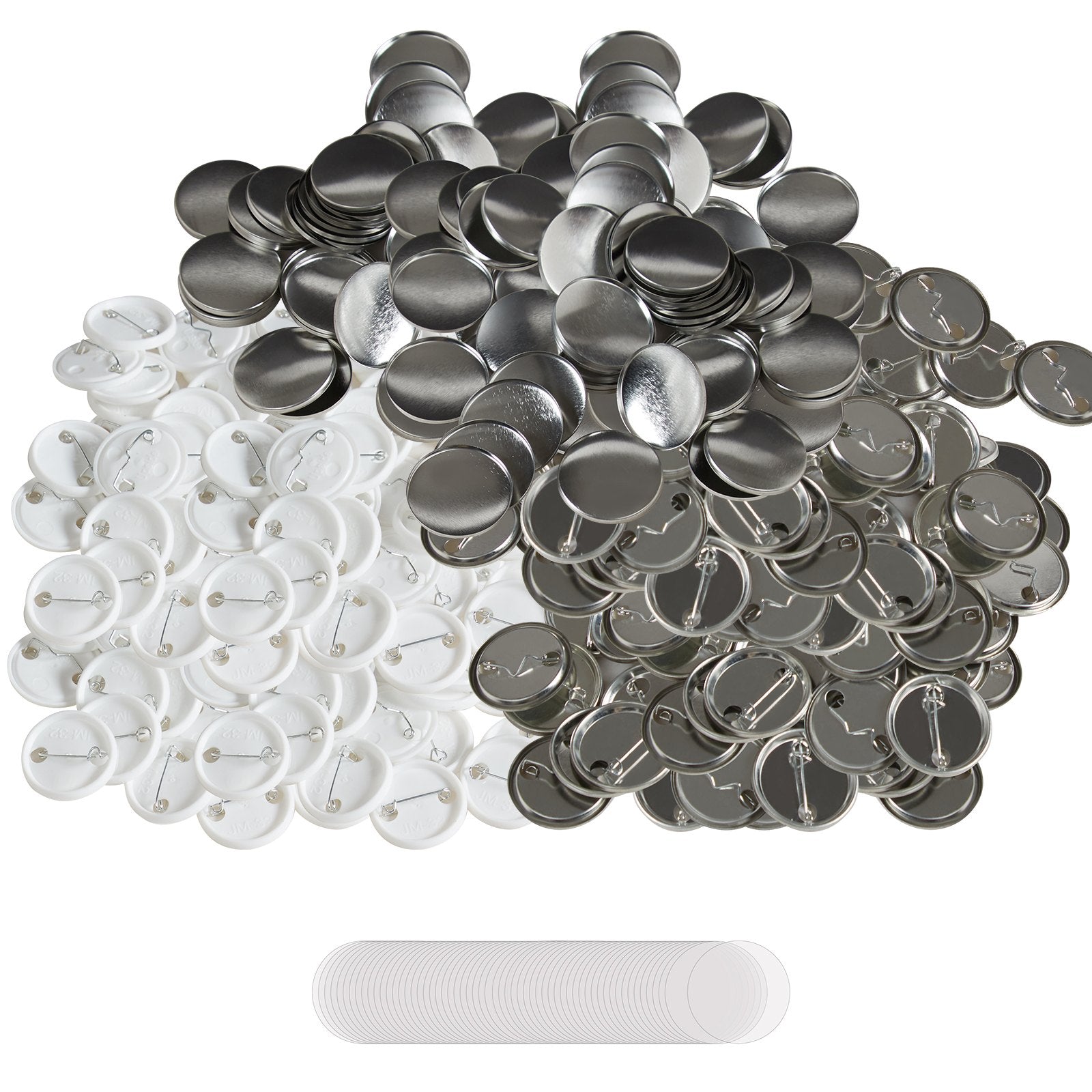 VEVOR 1.25" 32mm Button Badge Parts Supplies for Button Maker Machine 500 Sets