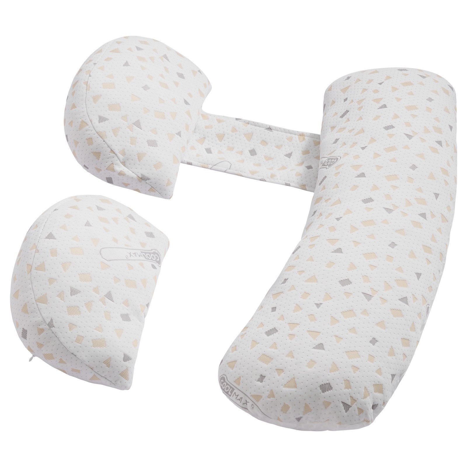 VEVOR Pregnancy Pillows, Adjustable Maternity Pillow for Pregnant Women, Soft Pregnancy Body Pillow with Removable & Washable Cover for Back Belly Hip Support, Lightweight and Portable