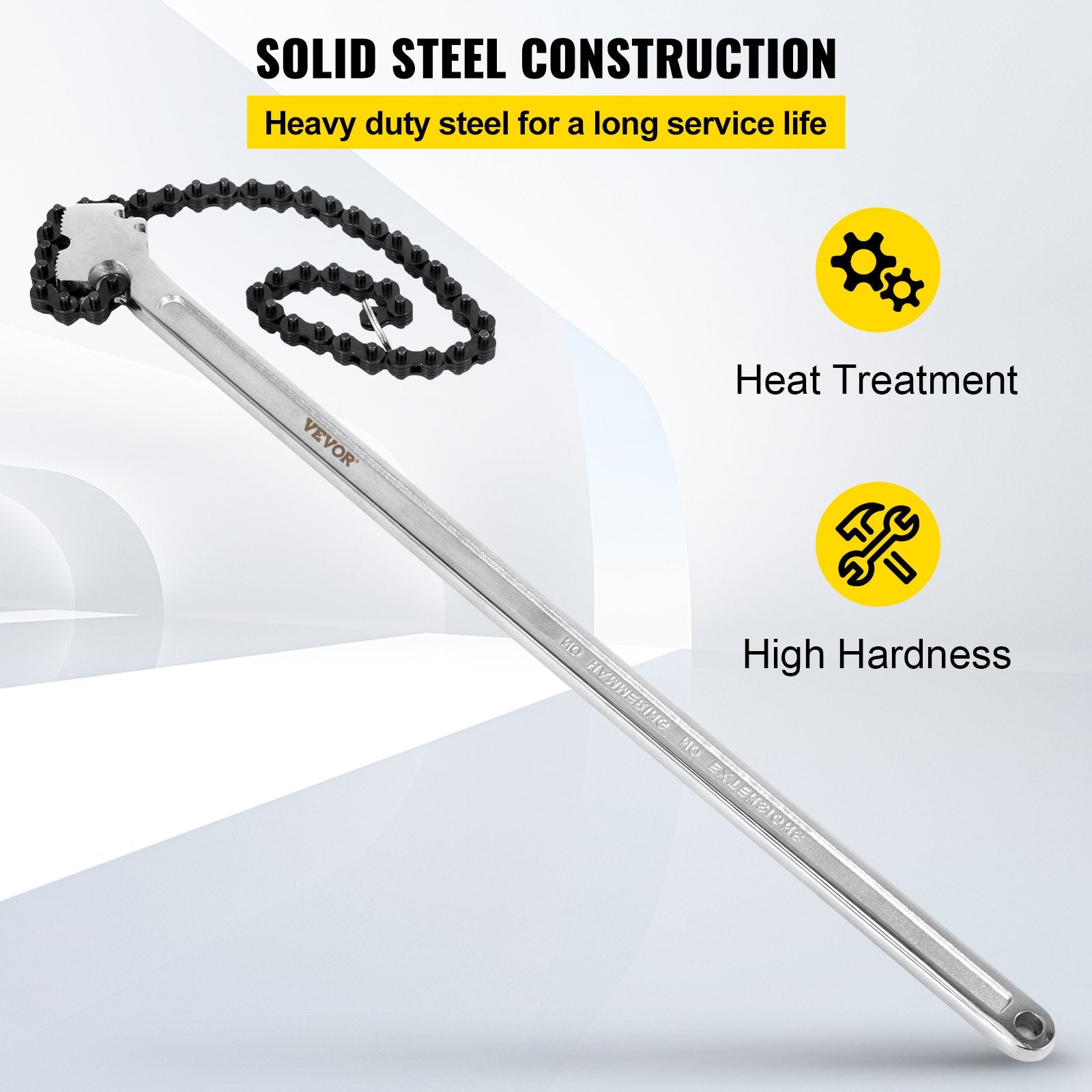 VEVOR 24 Inch Pipe Chain Wrench Heavy Duty 6.7 Inch Chain Wrench