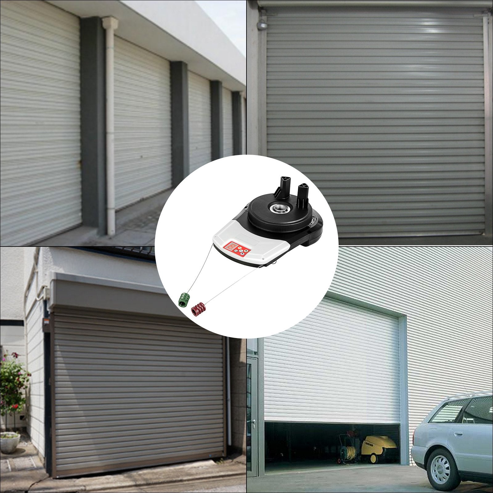 VEVOR Garage Roller Door Opener, 800 N Lift Force 164 ft Remote Control, 220V Electric Roller Gate Opener, Auto Garage Roller Gate Opener Kit with 2 Remote, Apply for Garage Store