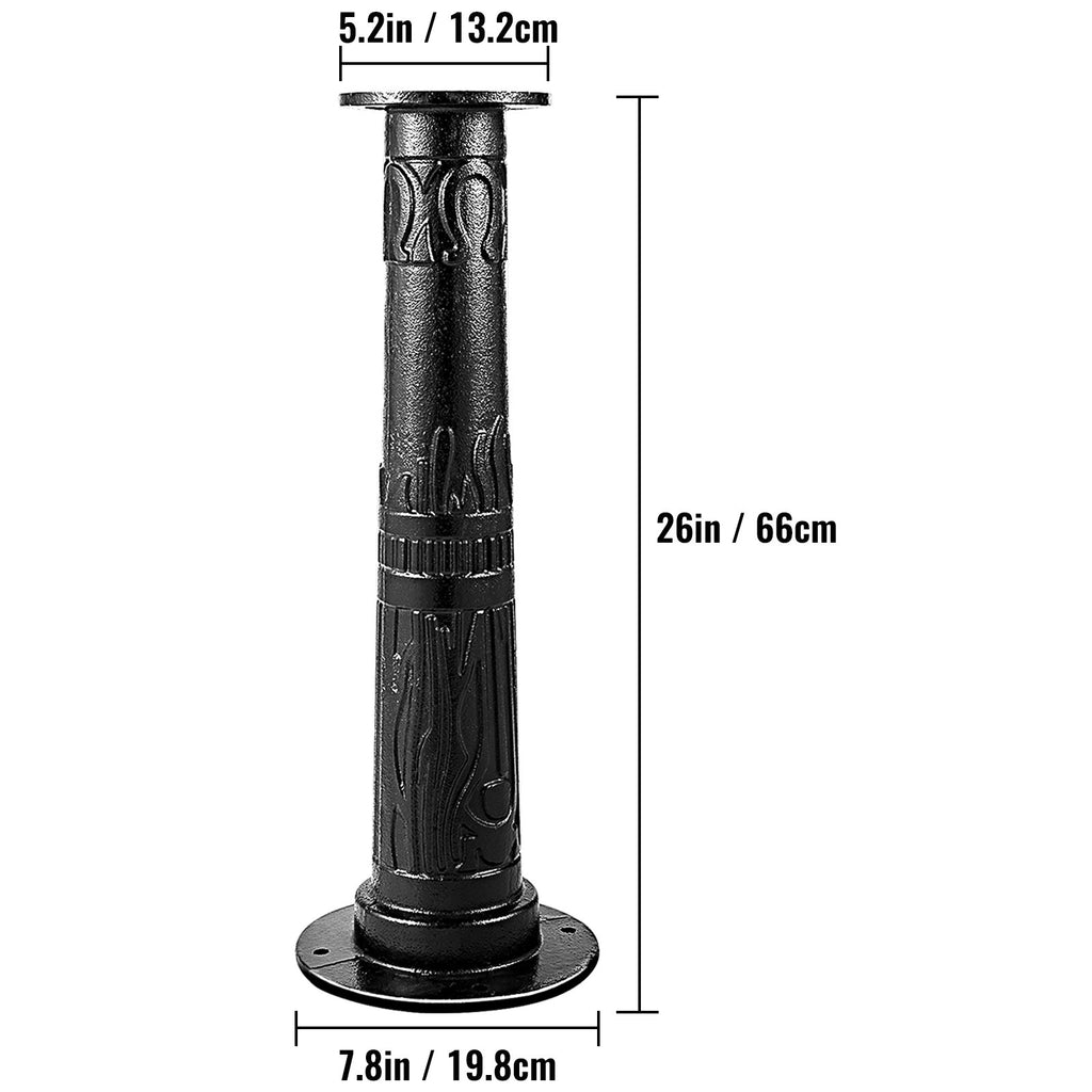 VEVOR Antique Hand Water Pump Stand Pitcher Pump Stand for Yard Garden Black