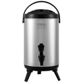 VEVOR Stainless Steel Insulated Beverage Dispenser, 7.6 Liter, Thermal Hot and Cold Drink Server Dispenser with Spigot Handle, Food-grade for Hot Tea Coffee Water Restaurant Drink Shop
