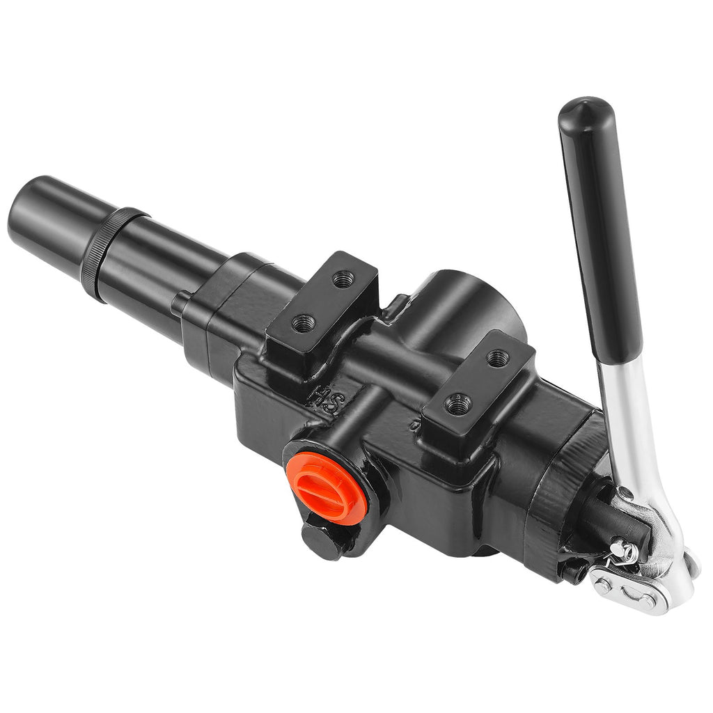 VEVOR Hydraulic Log Splitter Valve 1 Spool, 25 GPM Hydraulic Directional Control Valve, 3626PSI Hydraulic Loader Valve, Hydraulic Joystick Control Valve for Small Tractors, Loaders, Log Splitter