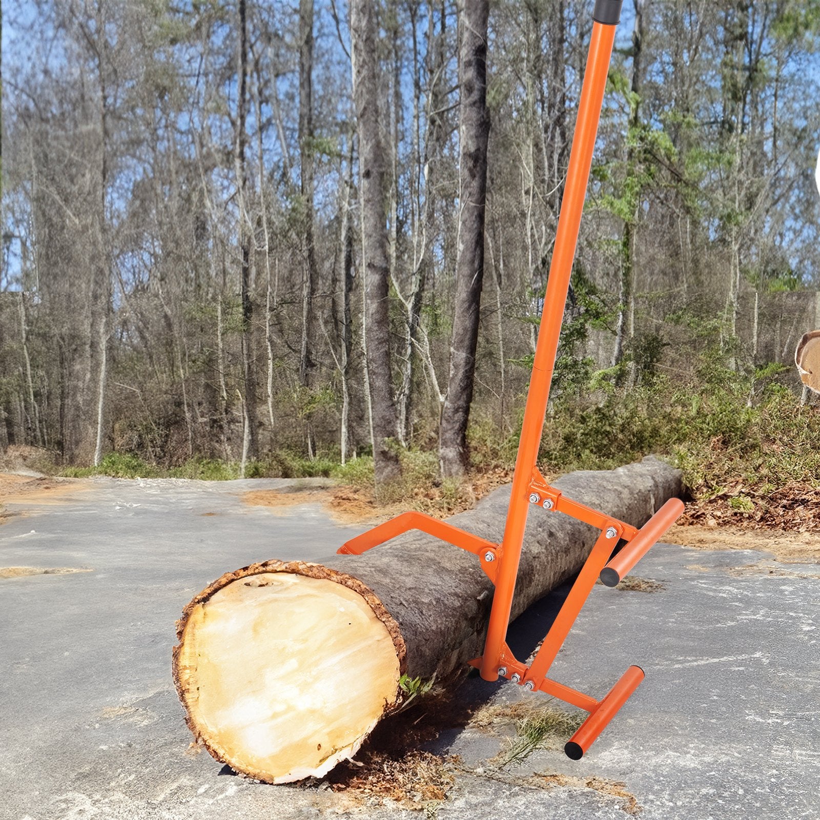 VEVOR Timberjack, 46.5 in, Heavy Duty Steel Log Lifter, Log Roller with Adjustable Cant Hook, Logging Tools Log Jack for Logs Ups to 15" Dia, Timber Jack for Rolling Cutting Lifting Logs