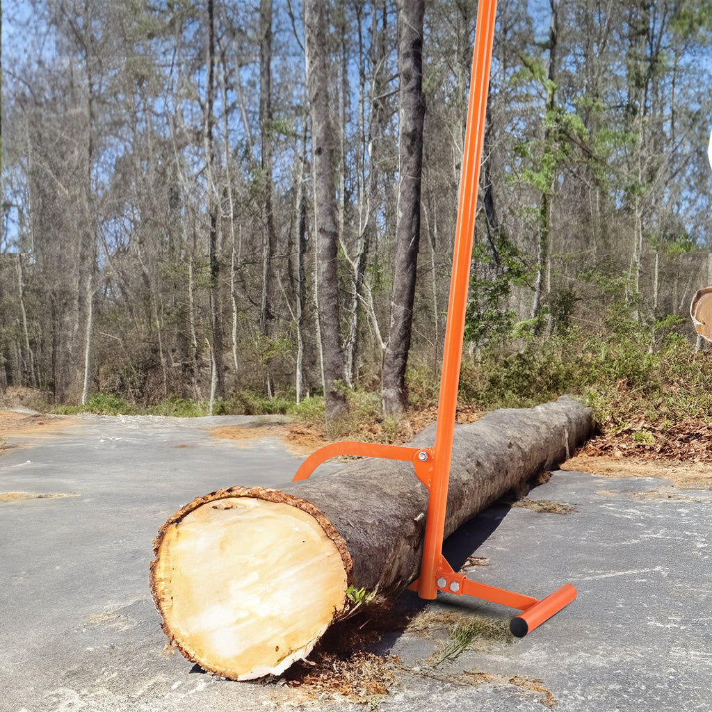 VEVOR Timberjack, 48 in, Heavy Duty Log Lifter with Metal Handle, Log Roller with Adjustable Cant Hook, Logging Tools Log Jack for Logs Ups to 15" Dia, Timber Jack for Rolling Cutting Lifting Logs
