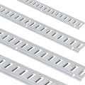 VEVOR E Track Tie-Down Rail Kit, 24PCS 1524 mm E-Tracks Set Includes 8 Steel Rails & 8 O-Rings & 8 Tie-Offs with D-Ring, Versatile Trailer Securing Accessories for Cargo Motorcycles Bikes, 816 kg Load