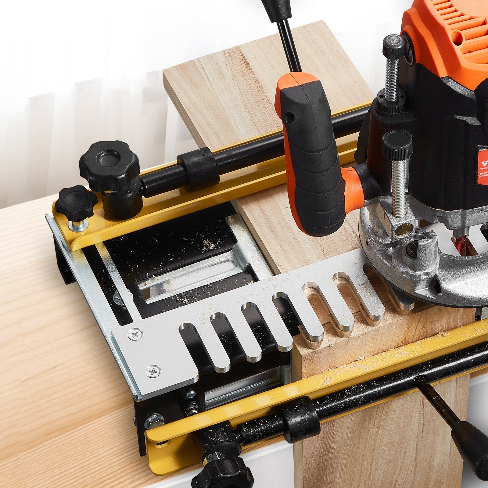VEVOR Dovetail Jig, 310 mm Width, Dove Tailing Router Jigs with 4 Router Bits & 6 Templates, Precise Alignment Dove Tail Jig, Mortise and Tenon Woodworking Tools for Furniture & Wood Cabinet Making