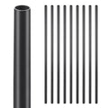 VEVOR Staircase Balusters 51 Pack, 813 mm Aluminum Stair Balusters, 19 mm Water-Proof Round Metal Spindle Railing, Hollow Deck Railing with Rail Caps & Screws for Stairs, Porch, Patio, Matte Black
