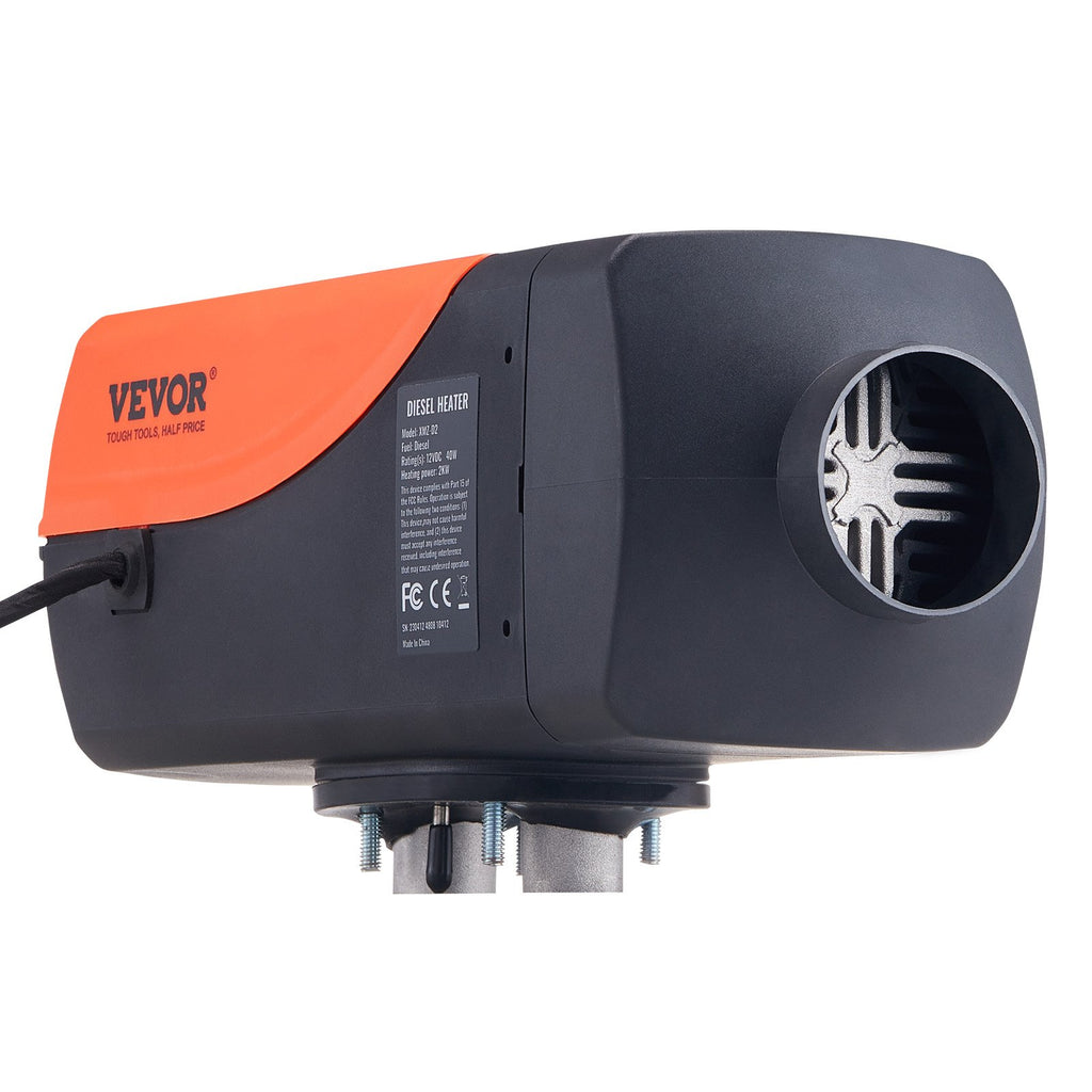 VEVOR Bluetooth App Control Diesel Air Heater, 12V 2KW Diesel Heater with Automatic Altitude Adjustment, Remote Control and LCD, Diesel Parking Heater for RV Trailer Camper Van Boat And Indoors