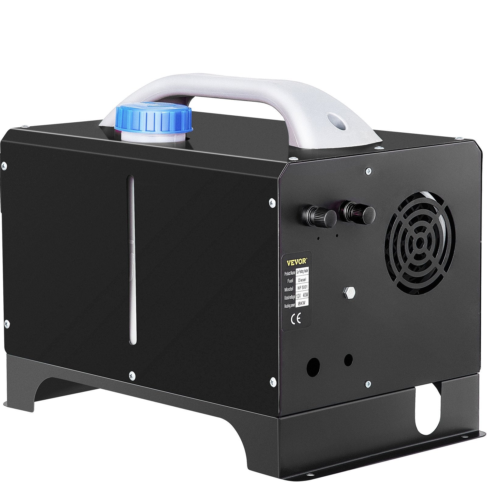 VEVOR Diesel Air Heater 8KW, All in One 12V Truck Heater, Parking Heater with Black LCD, Remote Control, Fast Heating Diesel Heater for RV Truck, Boat, Bus, Car Trailer, Motorhomes