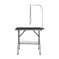VEVOR Pet Grooming Table Arm with Clamp, 915 x 610mm Dog Grooming Station, Foldable Pets Grooming Stand for Medium and Small Dogs, Free No Sit Haunch Holder with Grooming Loop, Bearing 149.7kg