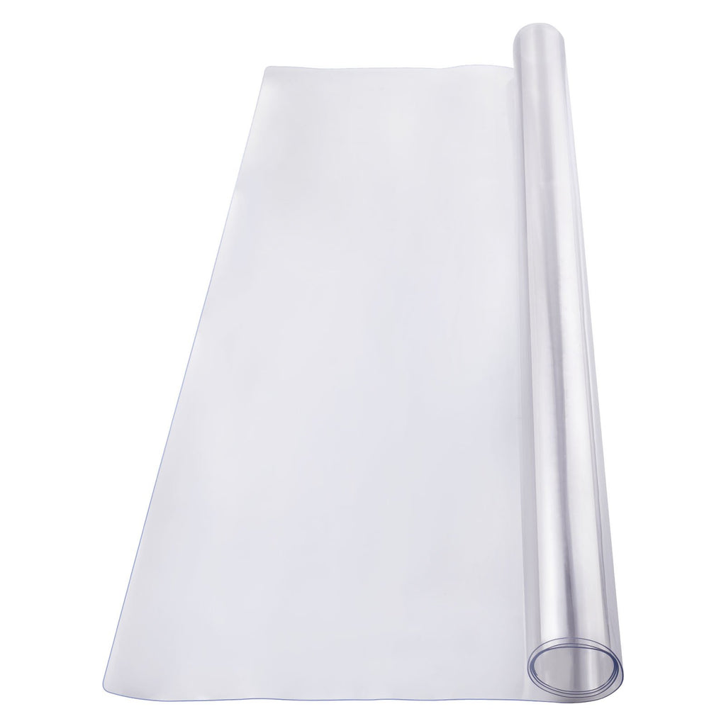 VEVOR Plastic Table Cover, 48 x 48 Inch 1.5 mm Thick Clear Table Protector, Square PVC Desk Mat, Waterproof & Easy Cleaning Desk Pad Tablecloth, for Office Dresser Dining Room Table Night Stand