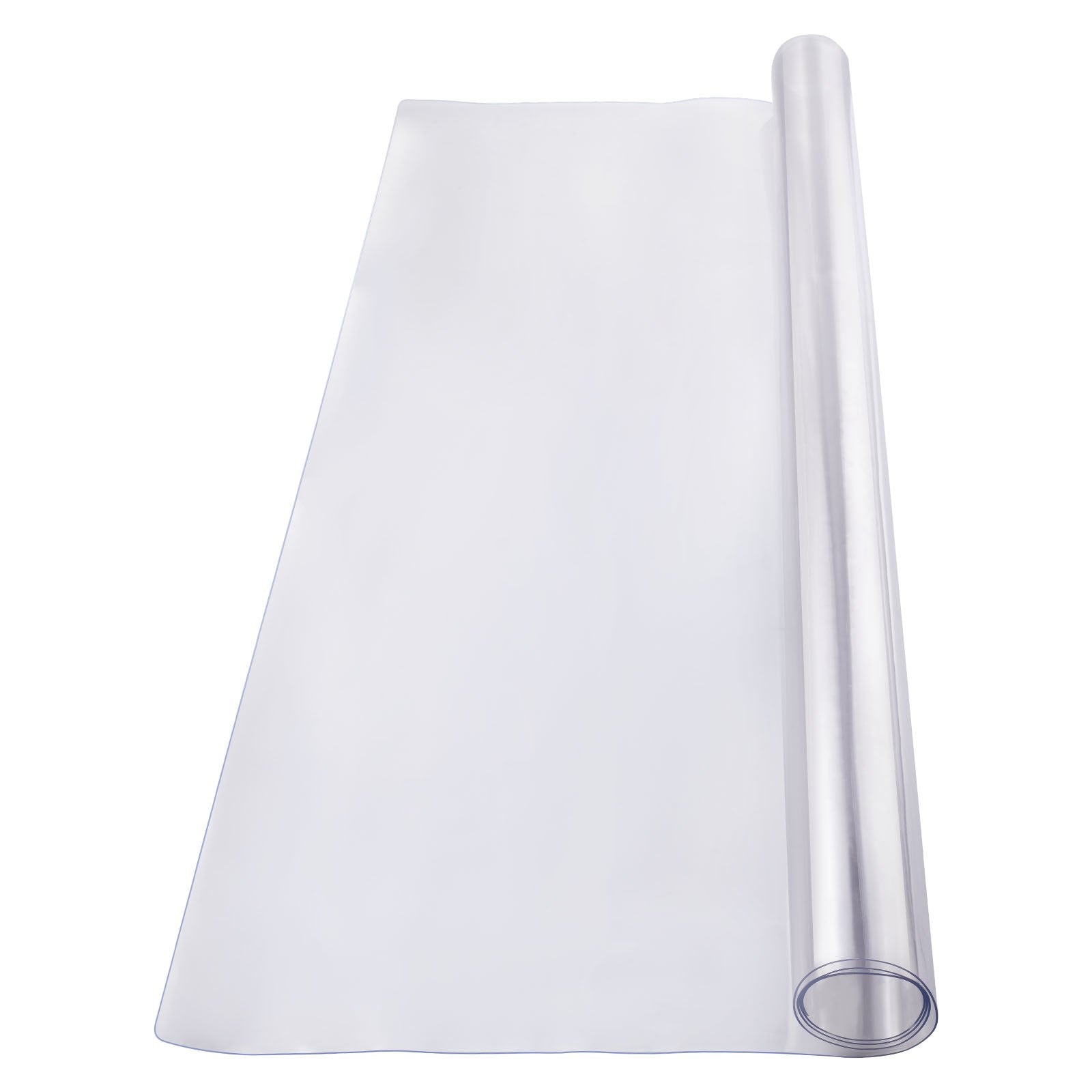 VEVOR Plastic Table Cover, 54 x 54 Inch 2.0 mm Thick Clear Table Protector, Square PVC Desk Mat, Waterproof & Easy Cleaning Desk Pad Tablecloth, for Office Dresser Dining Room Table Night Stand
