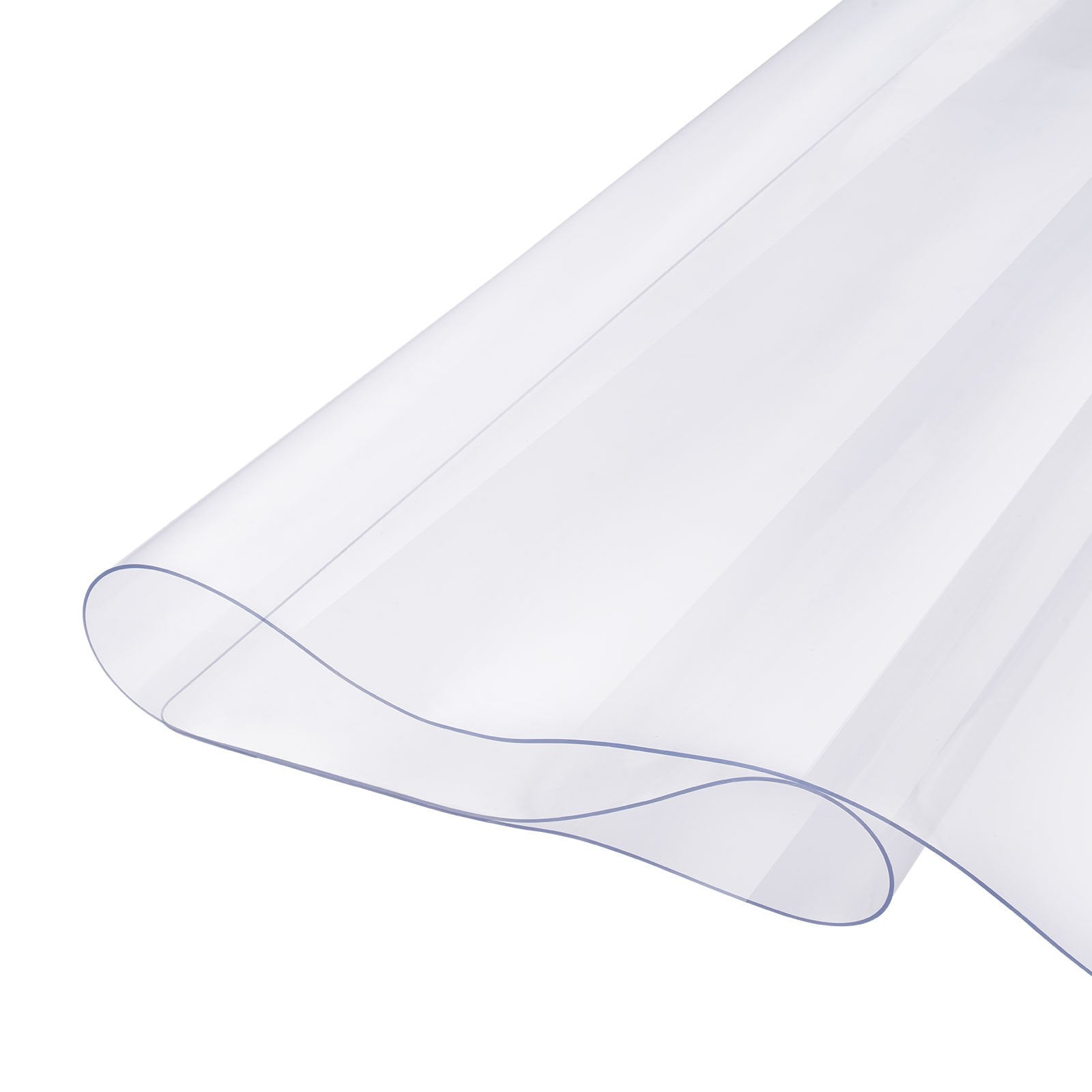 VEVOR Plastic Table Cover, 54 x 54 Inch 2.0 mm Thick Clear Table Protector, Square PVC Desk Mat, Waterproof & Easy Cleaning Desk Pad Tablecloth, for Office Dresser Dining Room Table Night Stand