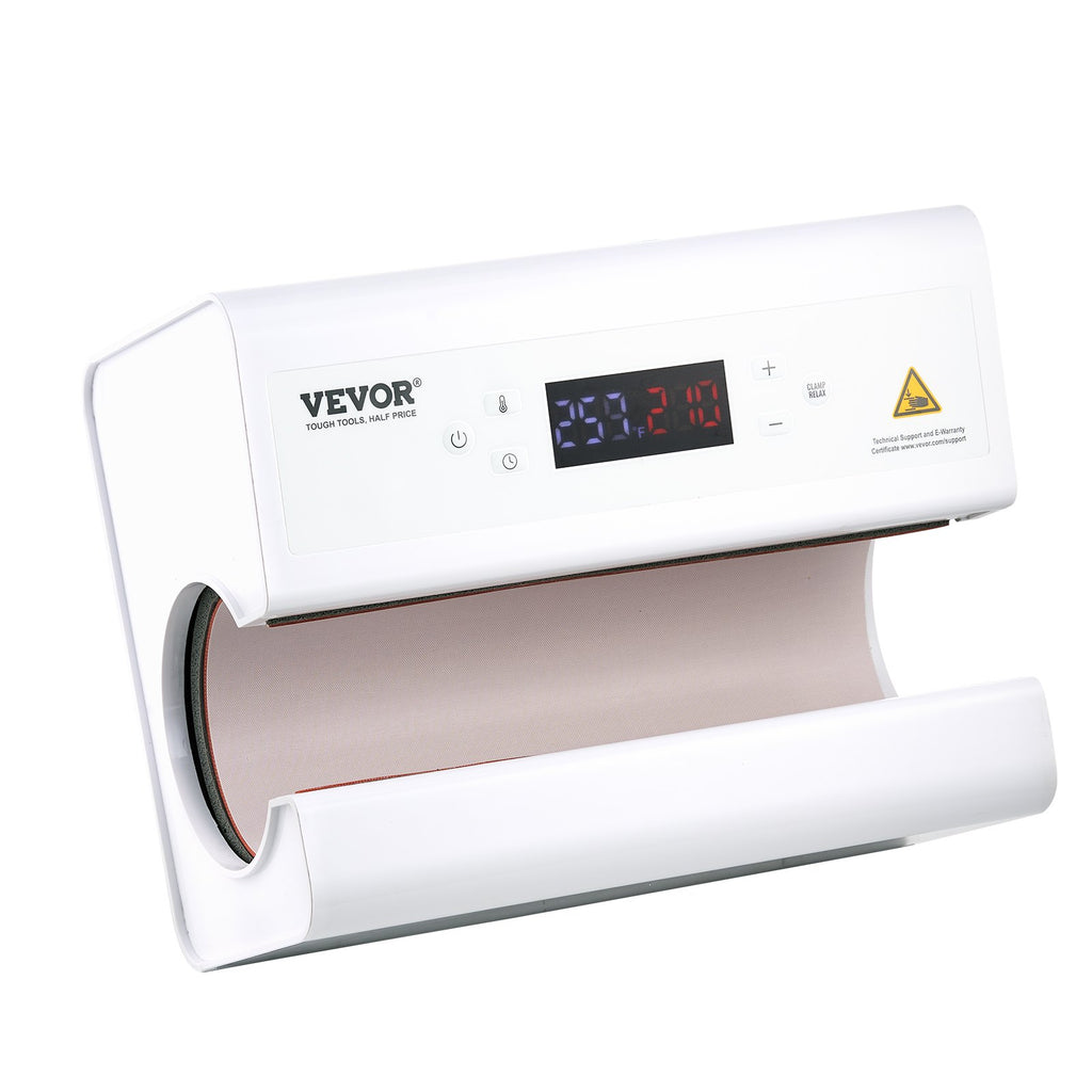 VEVOR Auto Tumbler Heat Press Machine 325-887 ml Sublimation Mug Heat Press White