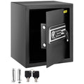 VEVOR Safe Box, 1.7 CU.FT Fingerprint Safe Box for Money with 2 Keys & Digital Keypad, Q235 Steel Safe Box for Storing Cash, Jewelry, Pistols, Documents, Watches in Home & Office & Hotel