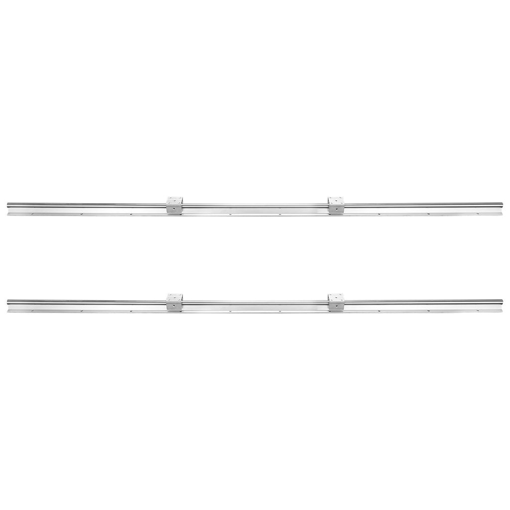 VEVOR Linear Guide Rail Set, SBR20 1500mm, 2 PCS 59 in/1500 mm SBR20 Guide Rails and 4 PCS SBR20UU Slide Blocks, Linear Rails and Bearings Kit for Automated Machines DIY Project CNC Router Machines