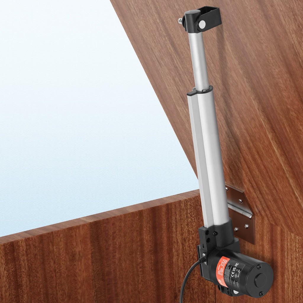 VEVOR Linear Actuator 12V, 10 Inch Heavy Duty 1320lbs/6000N Linear Actuator, 0.19"/s Linear Motion Actuator with Mounting Bracket & IP44 Protection for Electric Door Industrial Machinery Vessels Cargo