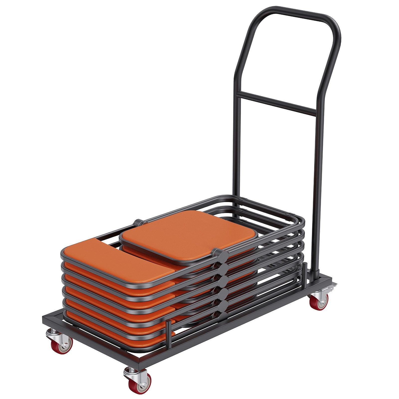 VEVOR 12 Chairs Folding Chair Storage Dolly Folding Chairs Rack Heavy Duty Iron