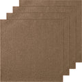 VEVOR Carpet Tiles Peel and Stick, Squares Self Adhesive Carpet Floor Tile, Soft Padded Carpet Tiles, Easy Install DIY for Bedroom Living Room Indoor Outdoor (10 Tiles, Dark Brown)
