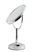 5X & 1X LED Tabletop Magnifying Mirror - Chrome