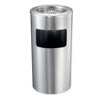 Stainless Steel Lobby Bin With Ashtray 10L