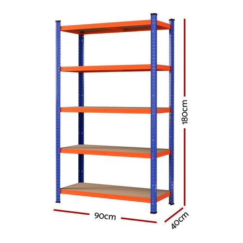 5 x 1.8M Giantz Garage Shelving Warehouse Rack