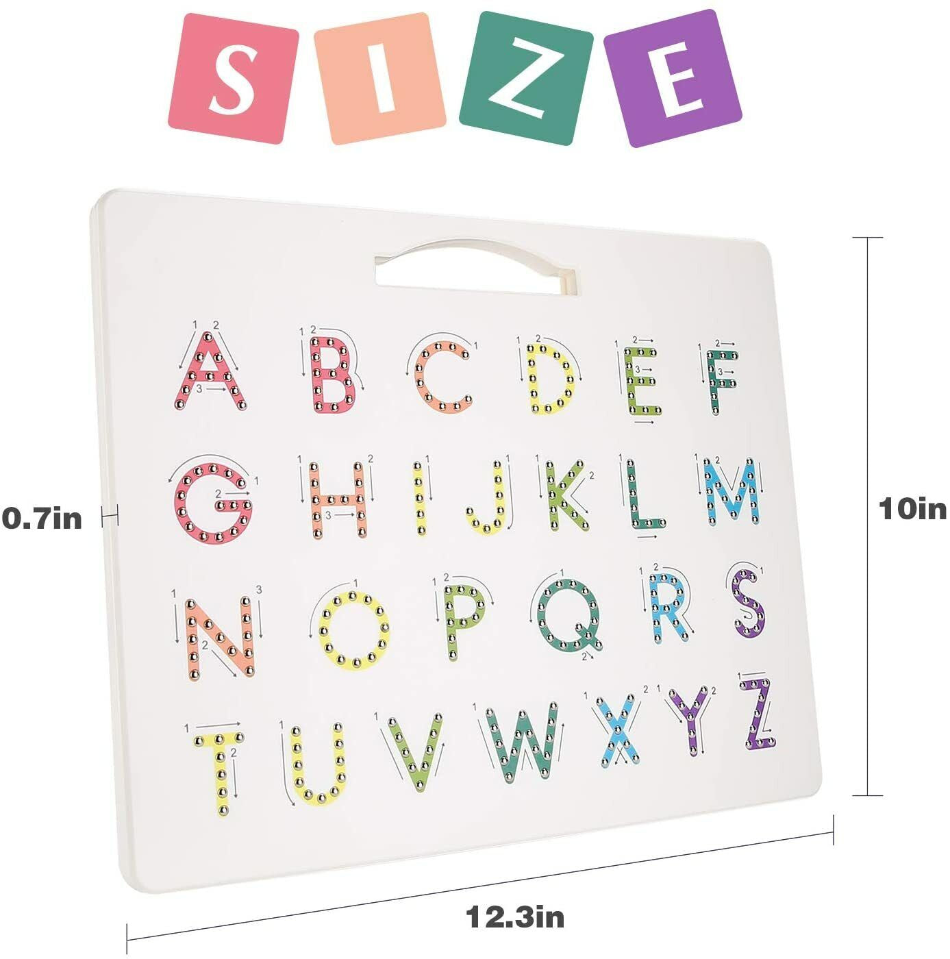 2 in 1 Magnetic Drawing Board Alphabet Letter Tracing Board Educational Toy Kids