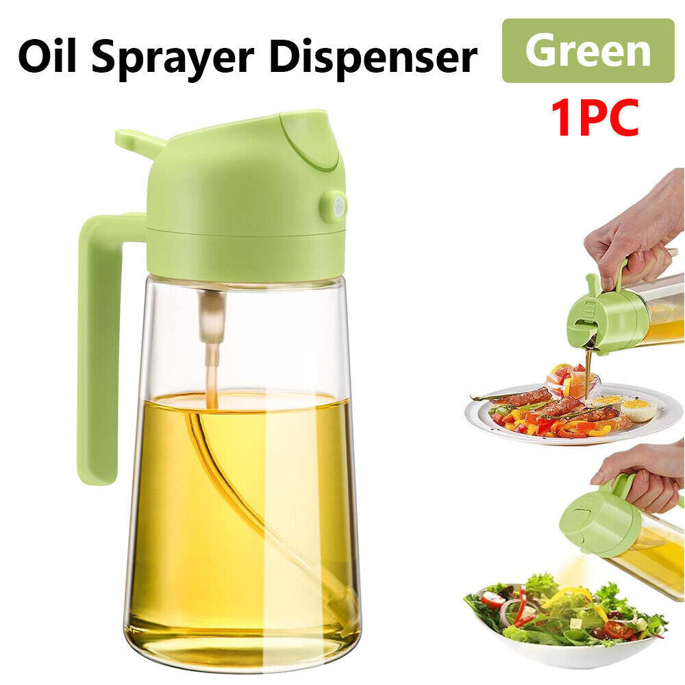 2 In1 Olive Oil Sprayer Dispenser Cooking Baking BBQ Spray Bottle Kitchen Tool.