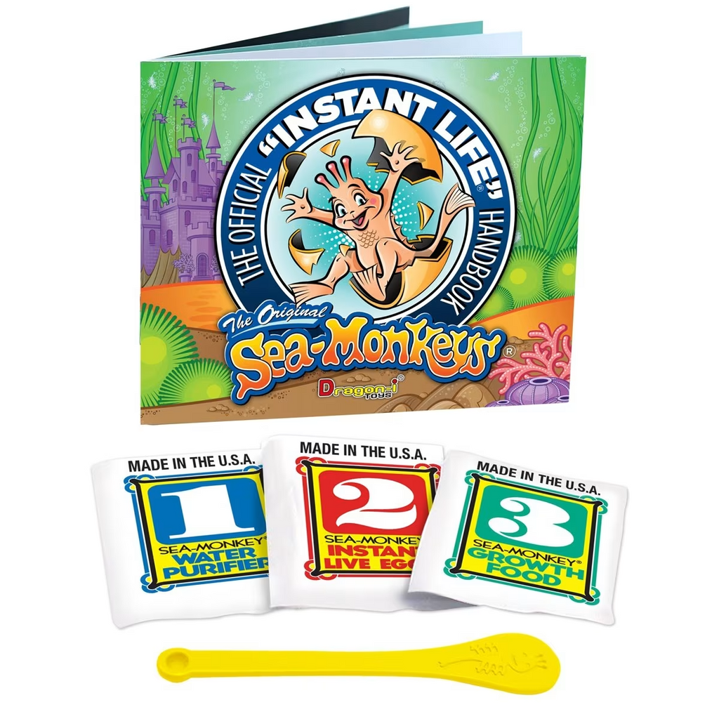 Sea Monkeys Instant Life Pack Includes Water Purifier Eggs Food & Spoon AU*