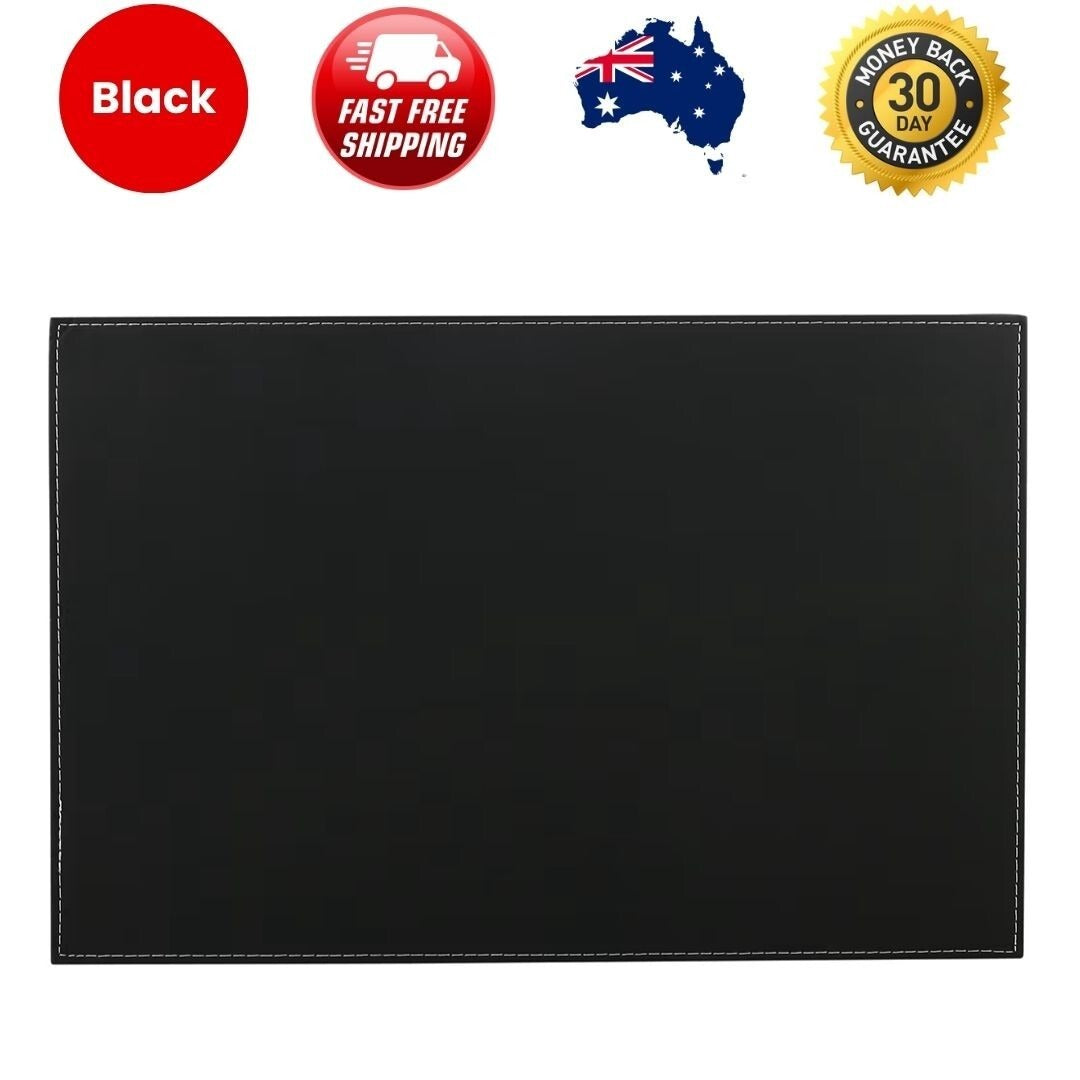 Black Rectangular Dining Placemat 45x30cm Dinner Table Mat Table Setting Mat