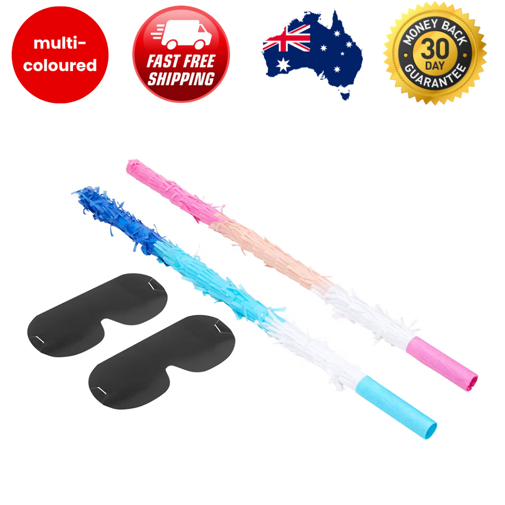 Pinata Stick & Blindfold -Ideal Game For Birthday Parties, Picnics, Free Postage