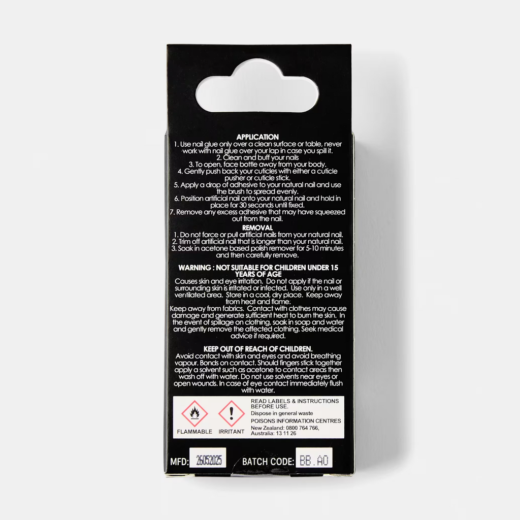 OXX Cosmetics Brush On Nail Glue Perfect For Flawless Nail Applications - Clear