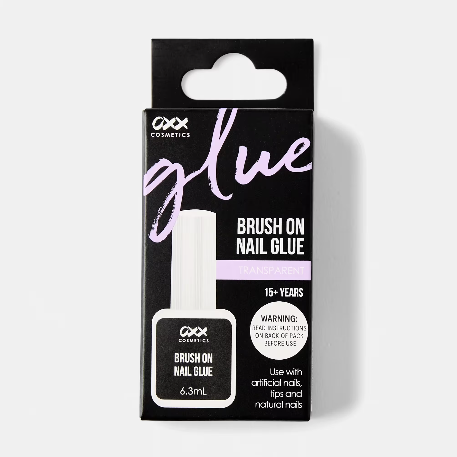OXX Cosmetics Brush On Nail Glue Perfect For Flawless Nail Applications - Clear