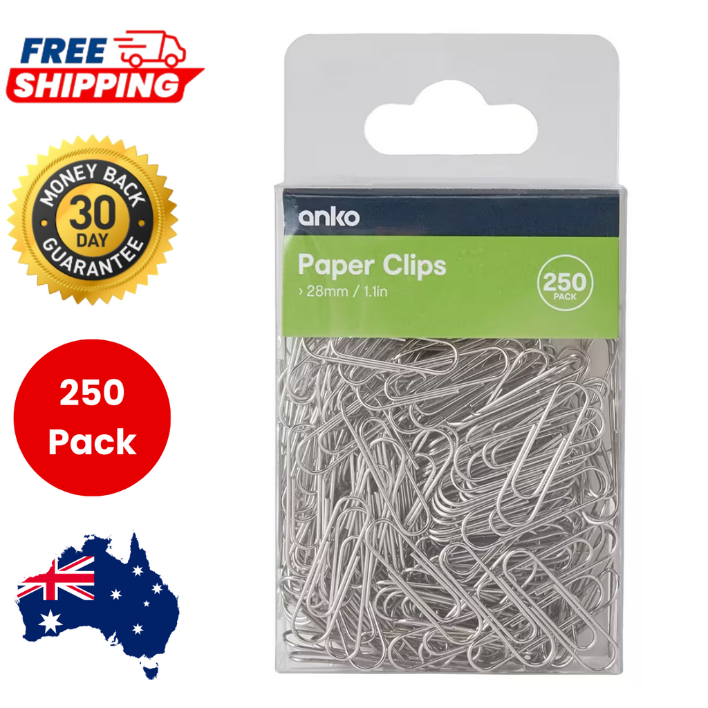 250Pcs Paper Clips Office Document Silver Metal Handy Organizing Free-Shipping